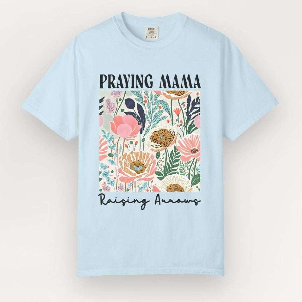 Praying Mama Raising Arrows Heavyweight Tee