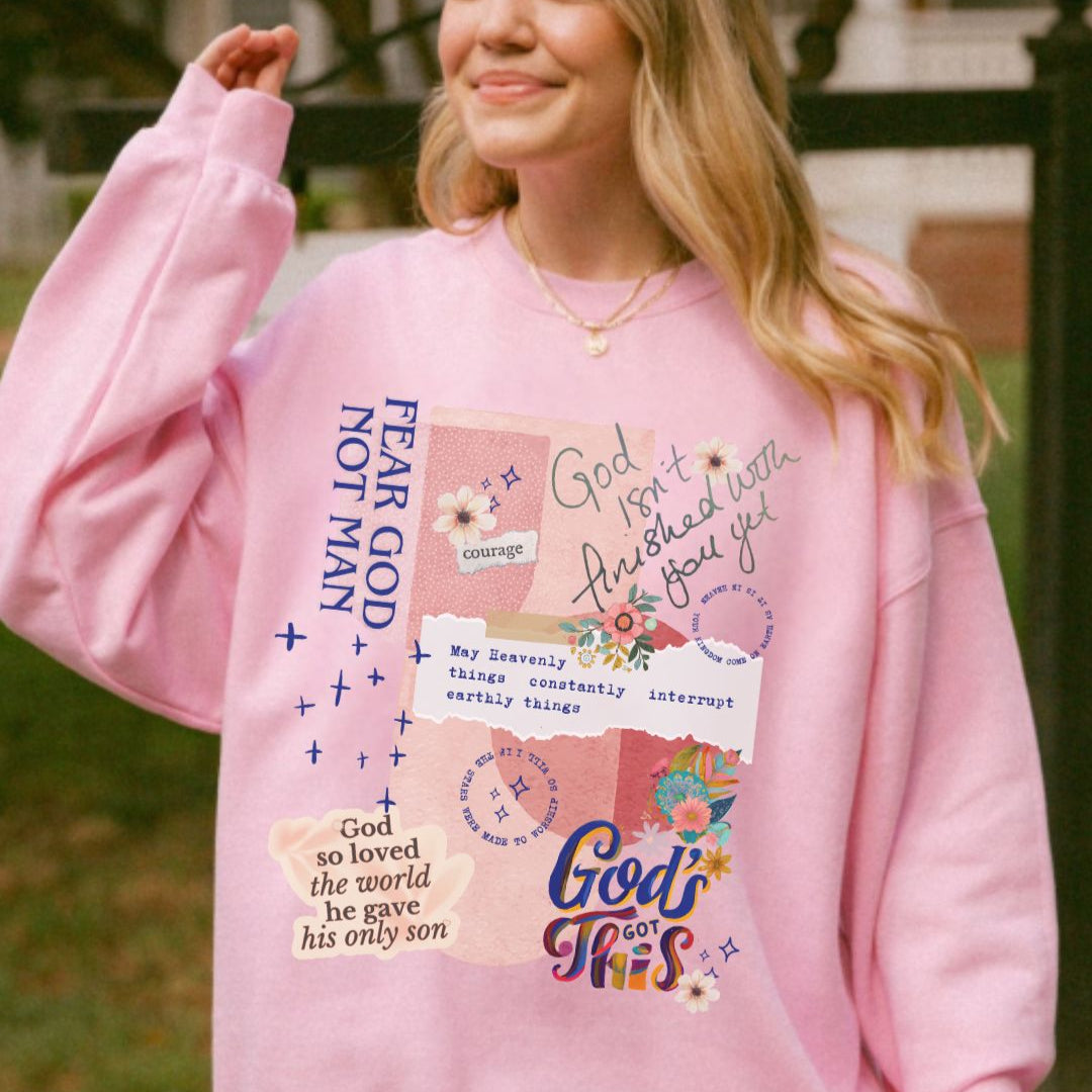 God's Got This Collage Sweatshirt