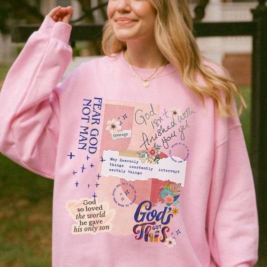 God's Got This Collage Sweatshirt