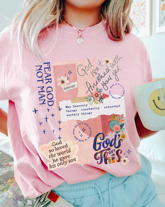 God's Got This Collage Tee - Comfort Colors