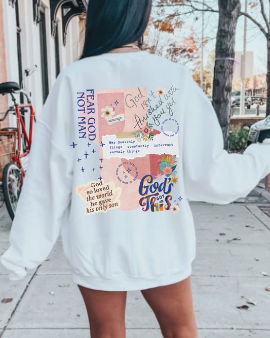 God's Got This Collage Sweatshirt