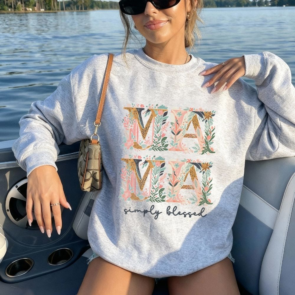 Mama "Simply Blessed" Unisex Sweatshirt